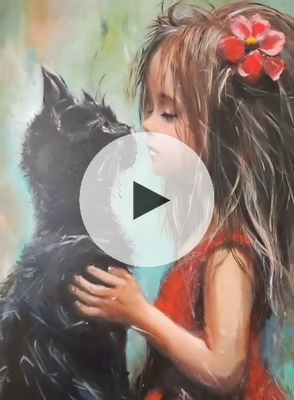 ArteDiAlina.com painting: Kiss me